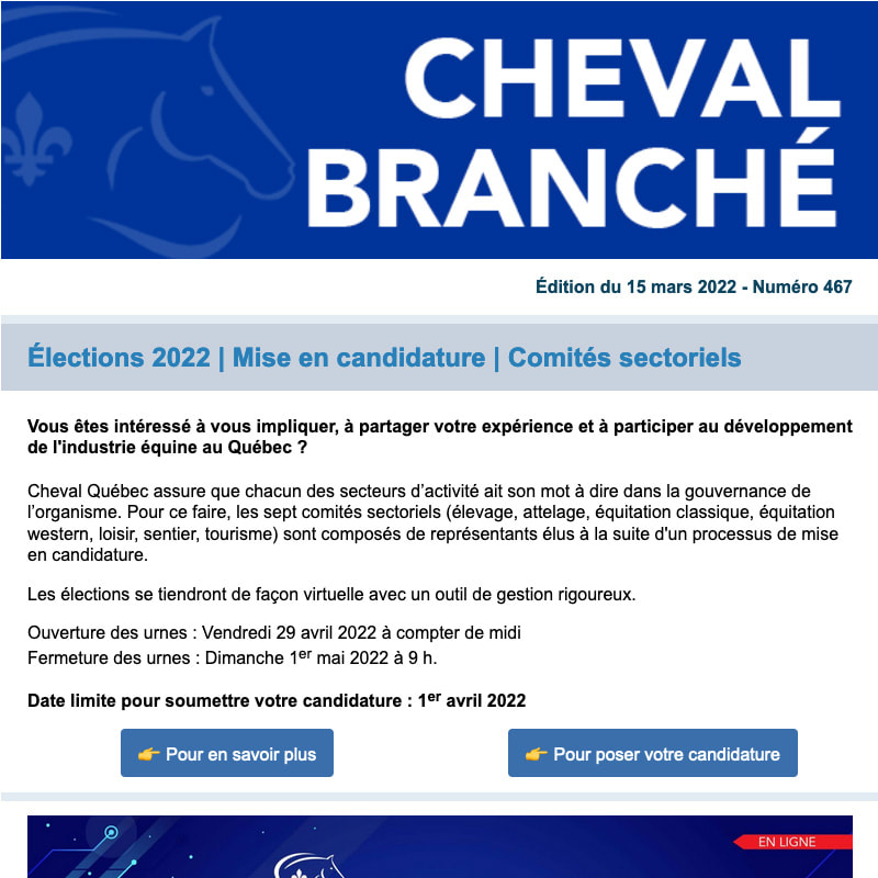 Cheval Branché #467 - 15 mars 2022