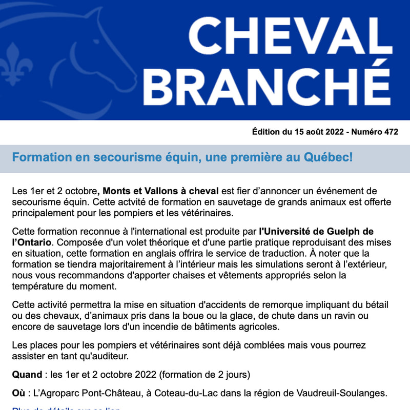 Cheval Branché #472 - 15 août 2022
